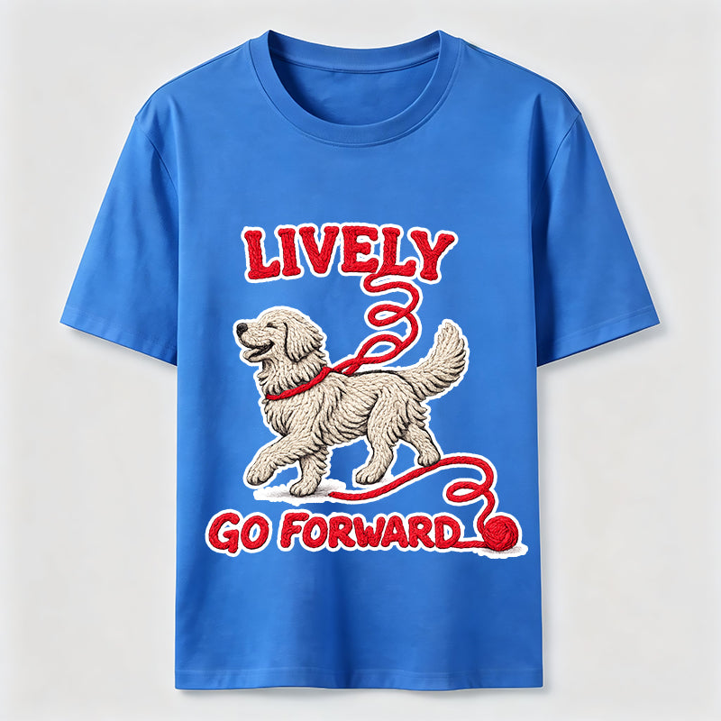 Lively Go Forward Dog Classic T-Shirt