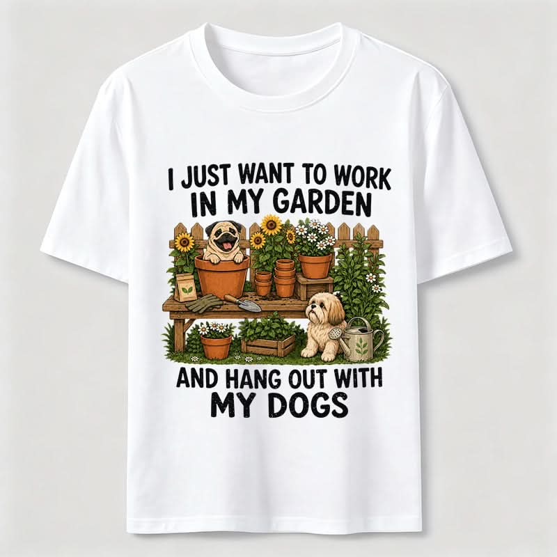 PetTaxClub Garden Time with My Dogs Classic T-Shirt
