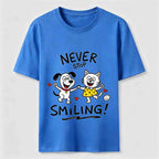 Never Stop Smiling Cat and Dog Classic T-Shirt