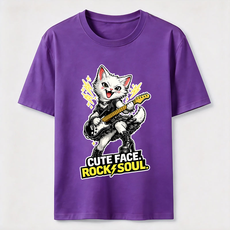 Cute Face Rock Soul Cat Classic T-Shirt
