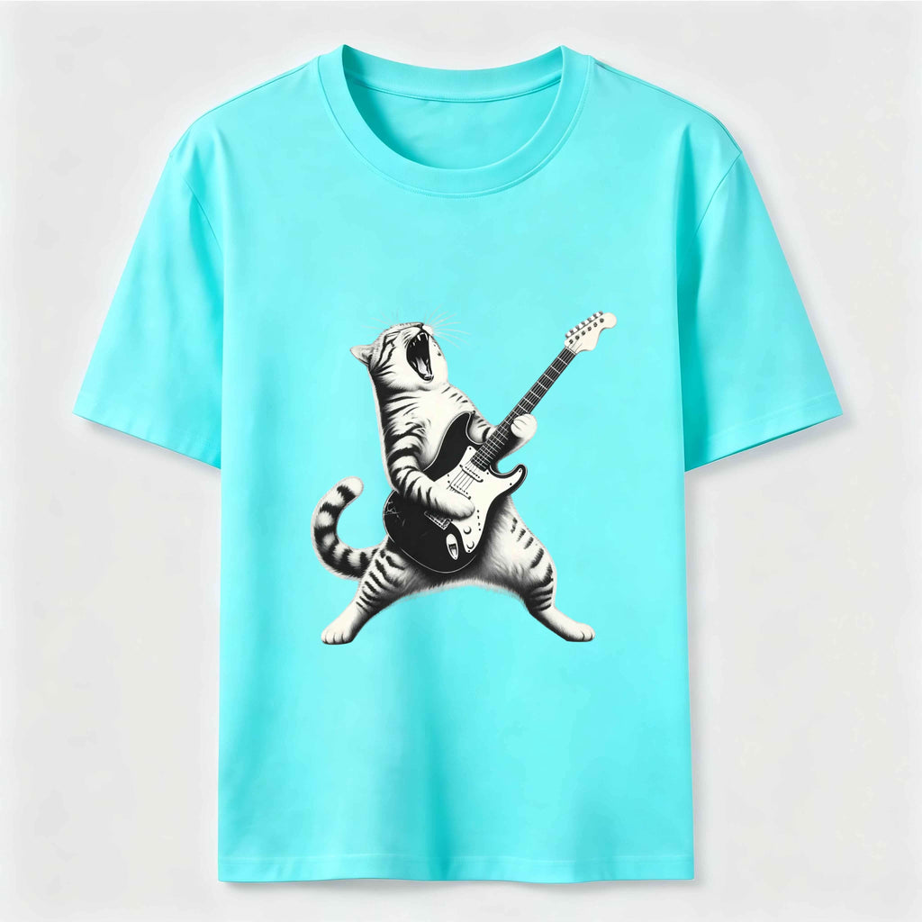 PetTaxClub Rockstar Guitar Cat Classic T-Shirt