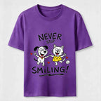 Never Stop Smiling Cat and Dog Classic T-Shirt
