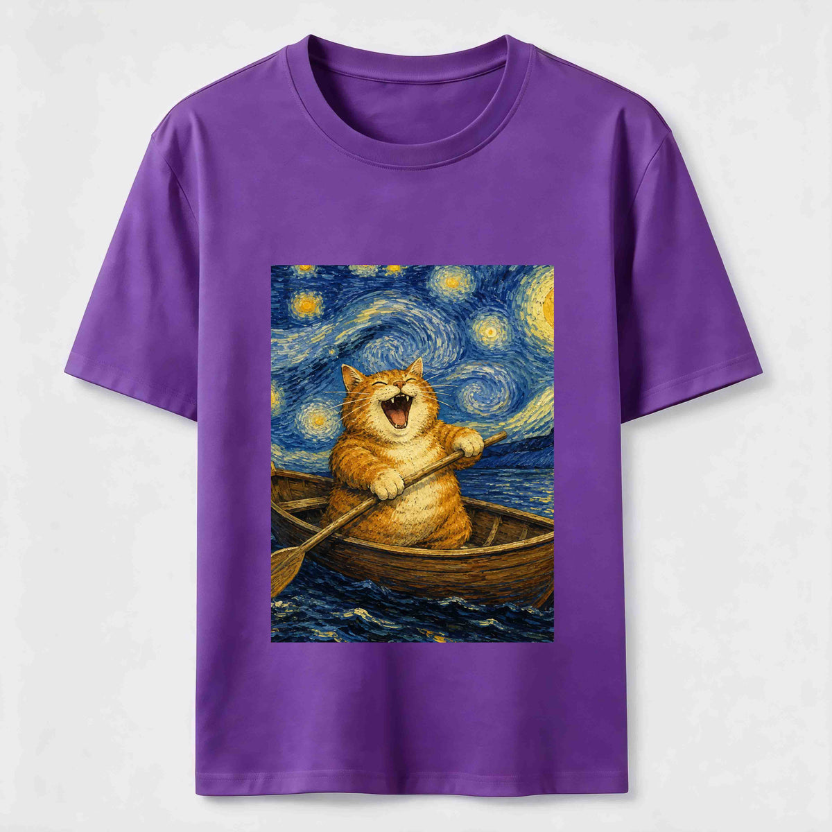 Paddle Under the Stars Cat Classic T-Shirt