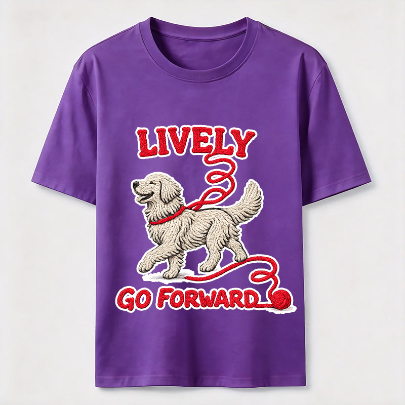 Lively Go Forward Dog Classic T-Shirt