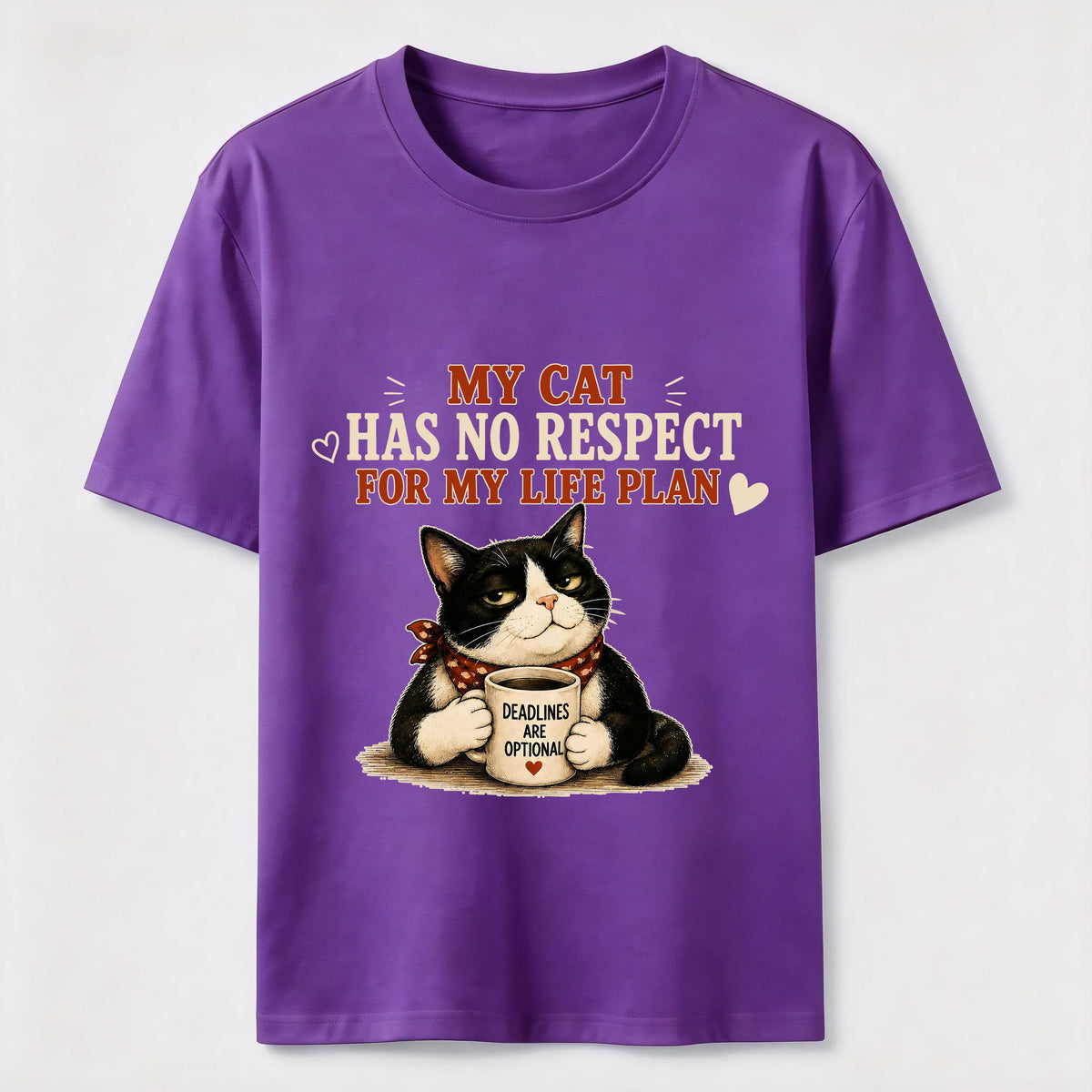 No Respect for My Life Plan Cat Classic T-Shirt
