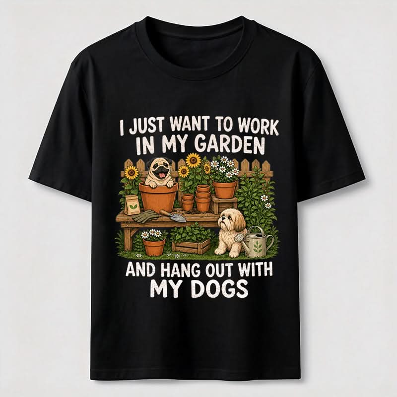 PetTaxClub Garden Time with My Dogs Classic T-Shirt