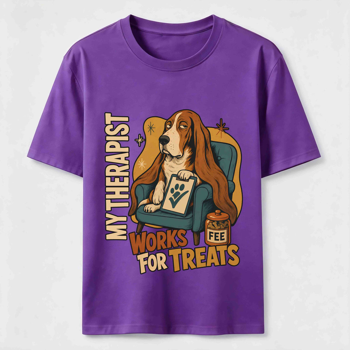 PetTaxClub Treat Paid Therapist Basset Hound Classic T-Shirt